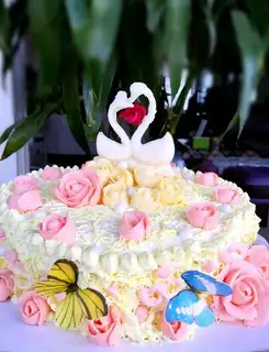 Flybird couple cake