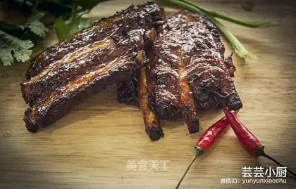 Baked ribs - barbecued