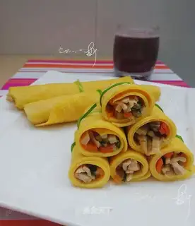 Corn chicken rolls