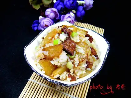 Salted potato rice