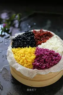 Natural five-colour rice