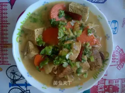 A big cabbage tofu