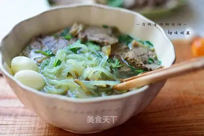 Crack beef fan soup
