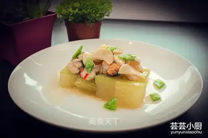 Poof melon seafood