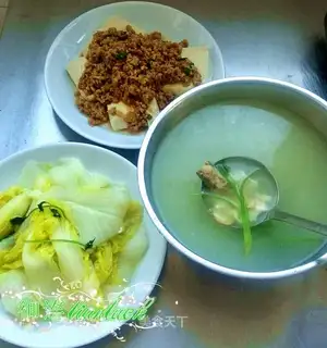 Tofu soup doll food
