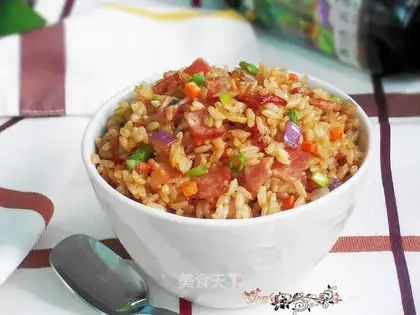 Soy bacon fried rice