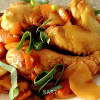 Potato mushroom chicken