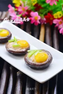 Roasted mushroom eggs