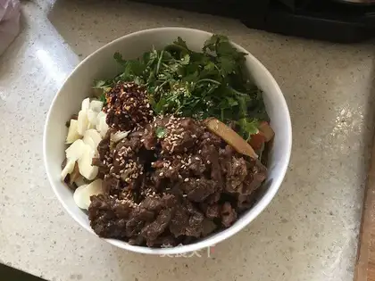 Spinach beef
