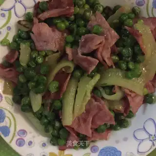 Peas with bacon
