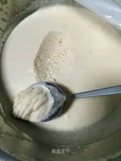 Homemade strawberry sauce ice cream
