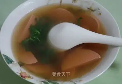 Ham intestinal artemisinin soup