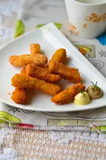 Fried salmon