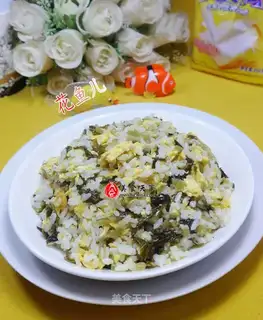 Snowball egg fried rice
