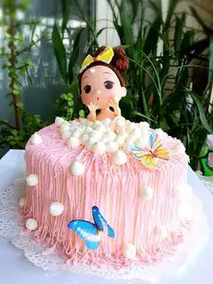 Fancy doll cake