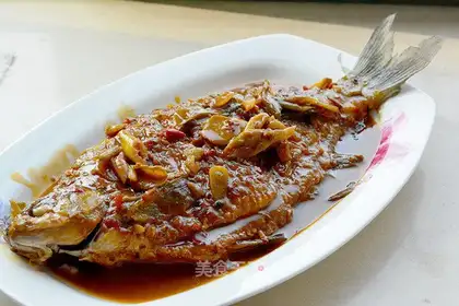 Red-burned fish