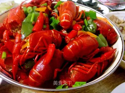 Spicy beer, lobster