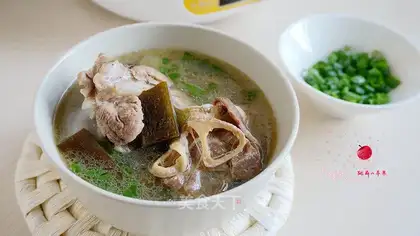 Sea ham stick bone soup