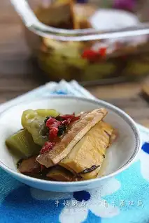 Smelt steamed beans