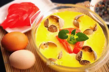 Tomato clams steam eggs