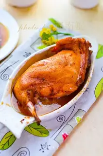 Roast rabbit leg
