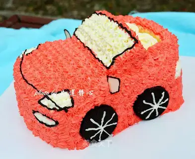 Red sports cake