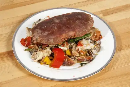 Red burning of Irish crabs