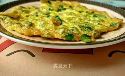 Onion fried eggs