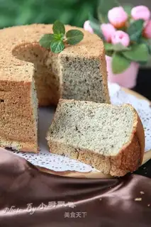Black sesame ricin cake