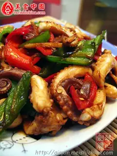 stir-fried octopus with chili pepper