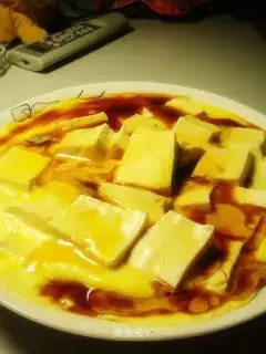 Steamed eggs with tofu