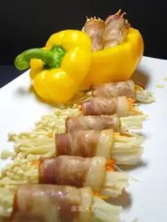 Vegetable bacon roll