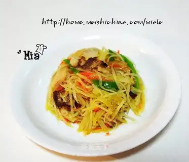 Five-flower shredded potatoes