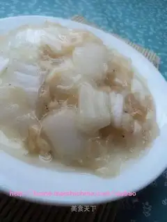 Shrimp and Chinese cabbage stalks