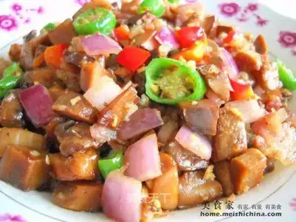 Dry stir-fried mushroom