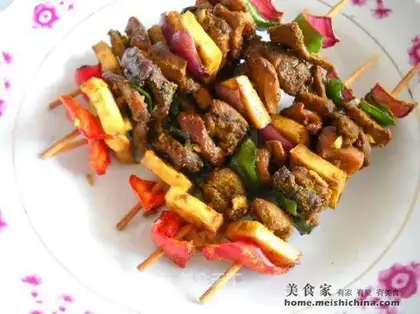 Curry skewers