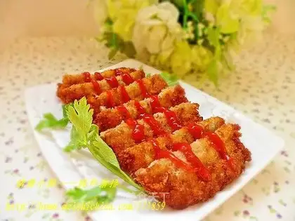 Crispy fried pork chop