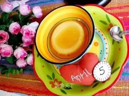 Lemon custard pudding