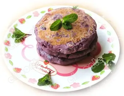 Purple potato cake