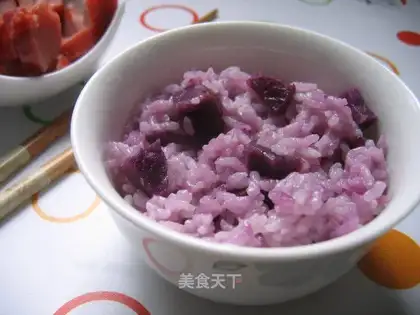 Purple sweet potato rice