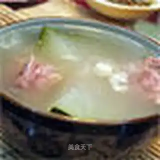 Winter melon and coix rice and old duck soup