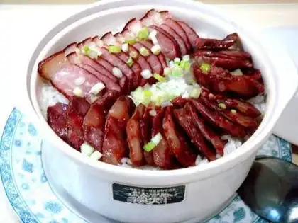 cured double-cooked pot rice