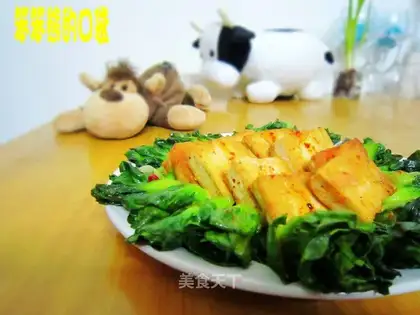 Dry roasted tofu