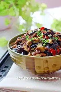 Fried soy eggplant bibimbap