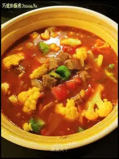 Stewed beef brisket with tomato