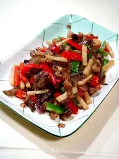 stir-fried black pepper cowboy bones