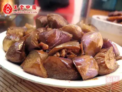 Home-cooked eggplant