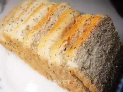 Black sesame toast with milk flavor