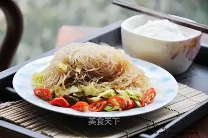 cabbage with vermicelli