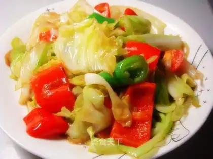 Spicy hand-shredded cabbage
